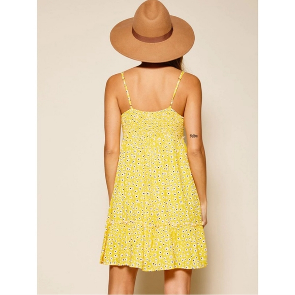 Yellow Spaghetti Strap Dress - Picture 3 of 3